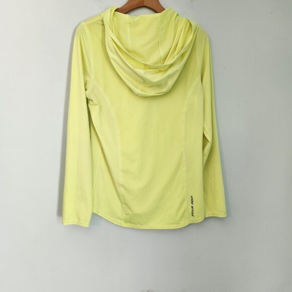 Under Armour Iso-Chill Pullover Hooded Shirt Activewear Womens‎ S Yellow *Read* - Picture 5 of 12